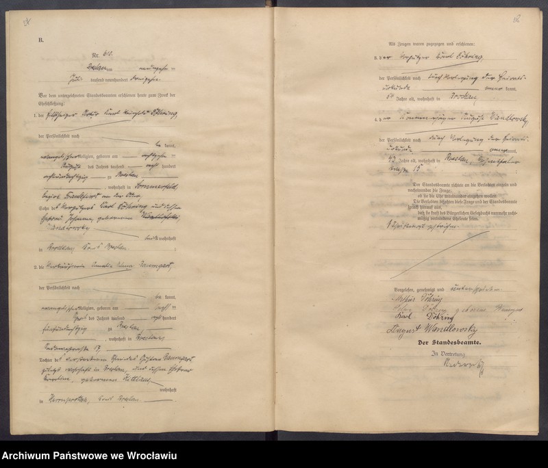 image.from.unit.number "Heiraths-Haupt-Register Breslau II 1913 Band 4"