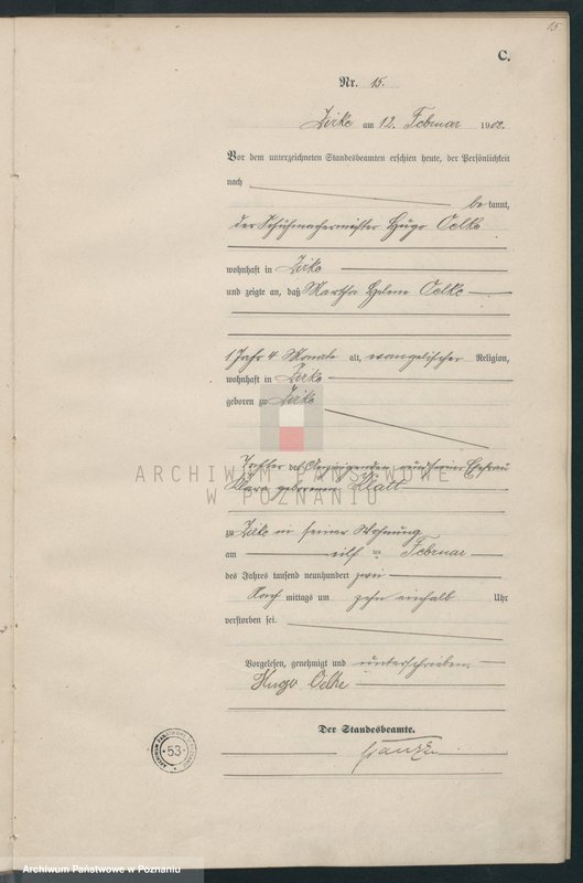 Obraz 18 z jednostki "Sterbe-Haupt-Register"