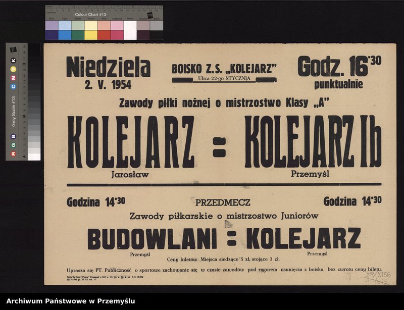 image.from.collection.number "W Światowy Dzień Futbolu - afisze z przemyskiego zasobu111"