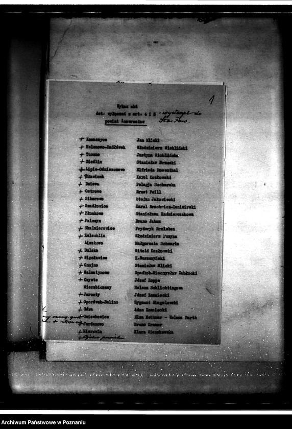 Obraz 5 z jednostki "Sprawy ogólne dotyczące wyłączeń z art.. 4 i 5 ustawy o wykonaniu reformy rolnej z terenu powiatu inowrocławskiego"