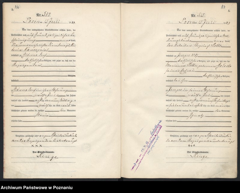 Obraz 12 z jednostki "Księga urodzeń t. II"