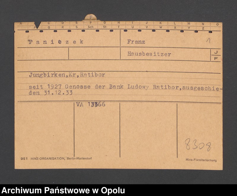 Obraz 3 z jednostki "[Paniczek Franz, zam. Jungbirken]"