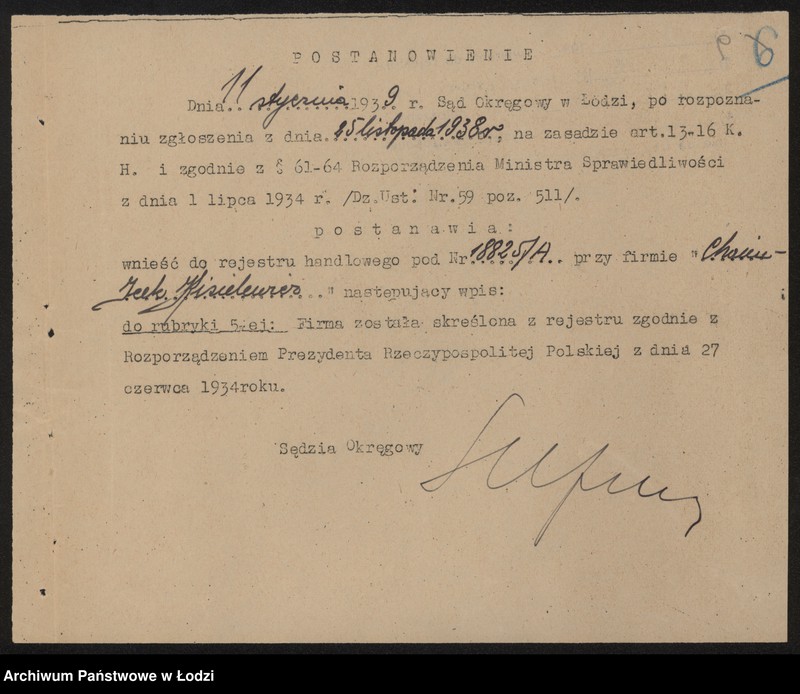 Obraz 11 z jednostki "Chaim Icek Kisielewicz – sprzedaż drobek bydlęcych"