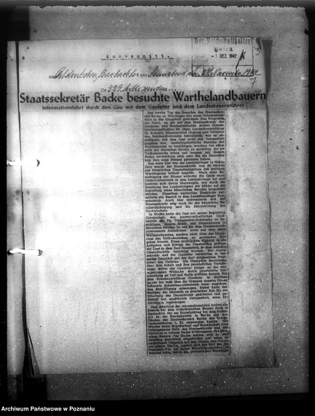 Obraz 11 z jednostki "Artike und Aufsätze - Wycinki prasowe"