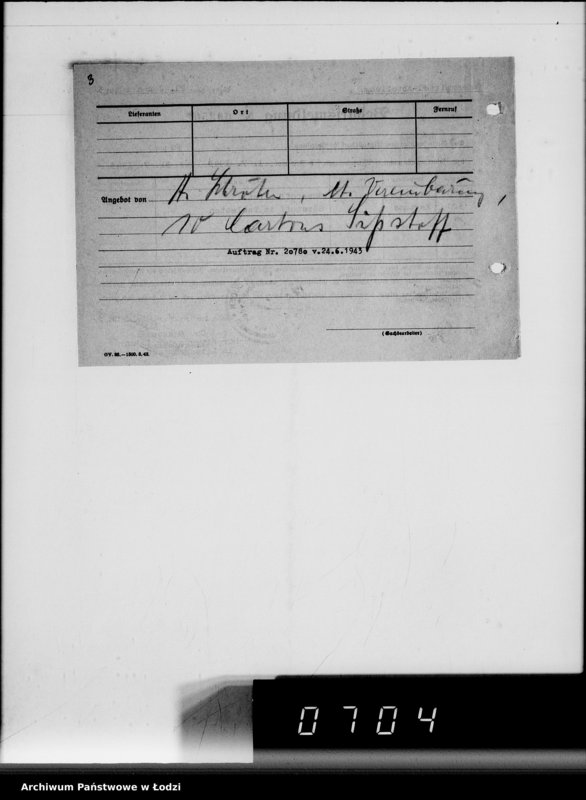 Obraz 7 z jednostki "Lebensmitteleinkauf, Aufträge, [Lieferscheinen und Rechnungen] 20721-20780"