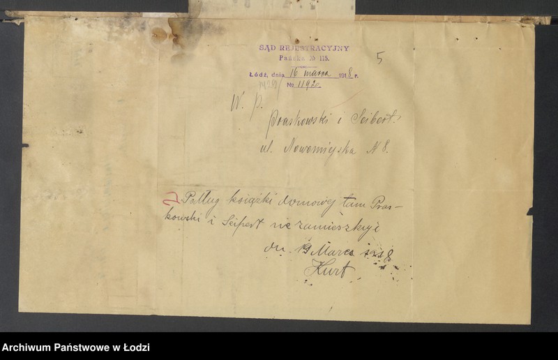 Obraz 7 z jednostki "Abram Icek Zeibert - sprzedaż towarów manufakturowych"