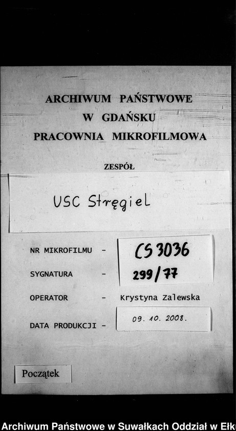 image.from.unit.number "Heirats-Neben-Register des Preussischen Standes-Amtes Gross Strengeln Kreis Angerburg"