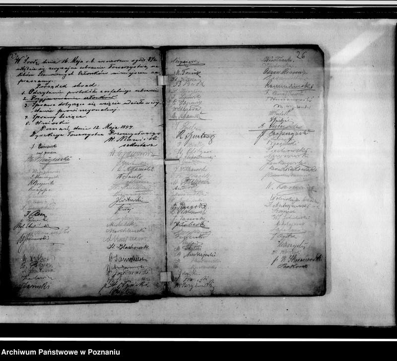 Obraz 19 z jednostki "Informacje o mających się odbyć zebraniach i podpisy członków- uczestników"