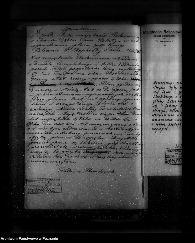 Obraz 19 z jednostki "Majętność leśna Rakoniewice powiat wolsztyński"