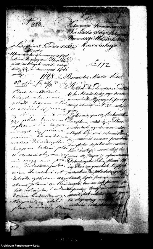 Obraz 5 z jednostki "Akta tyczące się budowy domów przez prządków"