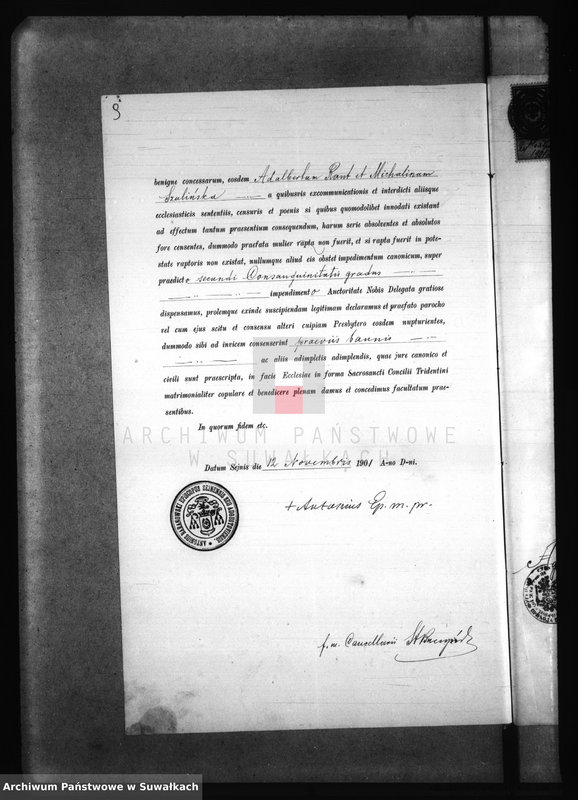 image.from.unit.number "Dokumenta o brakosočetaniu s 1901 goda Filipovskogo Rimsko Katoličeskogo prichoda"