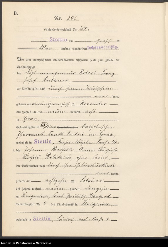 image.from.unit.number "Heiratsregister"