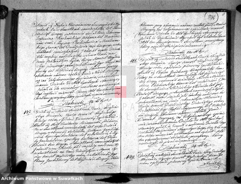 image.from.unit.number "Duplikat Akta Urzędnika Stanu Cwilnego Wyznania Moyżeszowego Okręgu Suwalskiego i Jeleniewskiego Urodzonych z roku 1833"