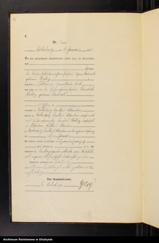 image.from.unit.number "Sterbe-Haupt-Register Nr 1 - 109"