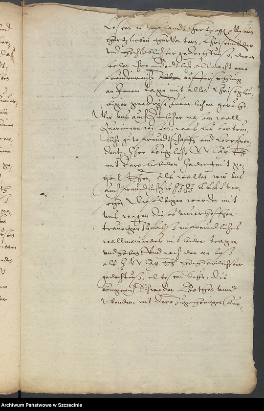 image.from.unit.number "Polnische Legation per Comitem Gustawum Brahe darin der König zu Polen und Schweden Herr Sigismund sich zu nachbarlicher Correspondenz mit Anmeldung I[hre] K[öniglichen] M[ajestät] Herr Vaters König Johannsen in Schweden tötlichen Abgang erganz und dergleichen bitten. Ultima Maij 1593"