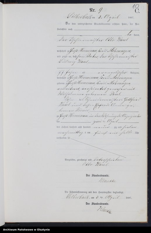 image.from.unit.number "Sterbe-Neben-Register Nr 1 - 38"