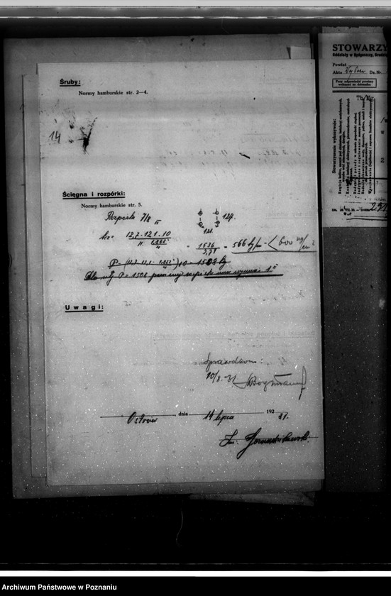 Obraz 19 z jednostki "Mleczarnia Fr. Borkowskiego w Żerkowie nr woj. kotła 3862"