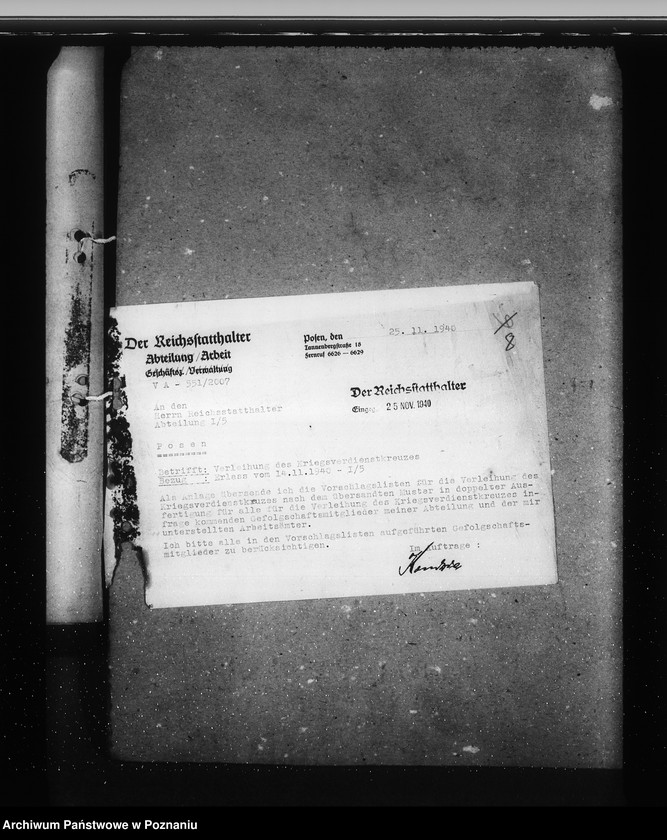 Obraz 12 z jednostki "Kriegsverdienstkreuze- Abteilung Arbeit"