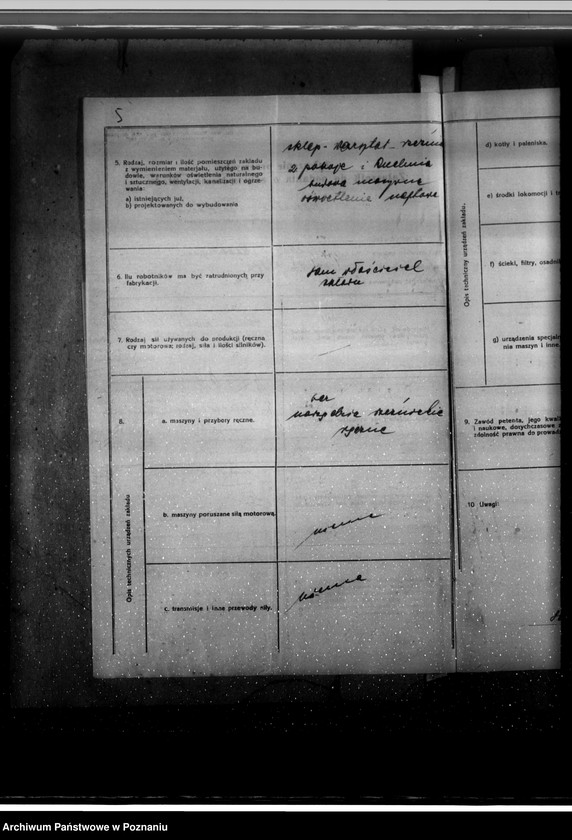 Obraz 9 z jednostki "Zatwierdzenie zakładu przemysłowego /rzeźni/ Artura Abrahama w Hucie pow. czarnkowski"