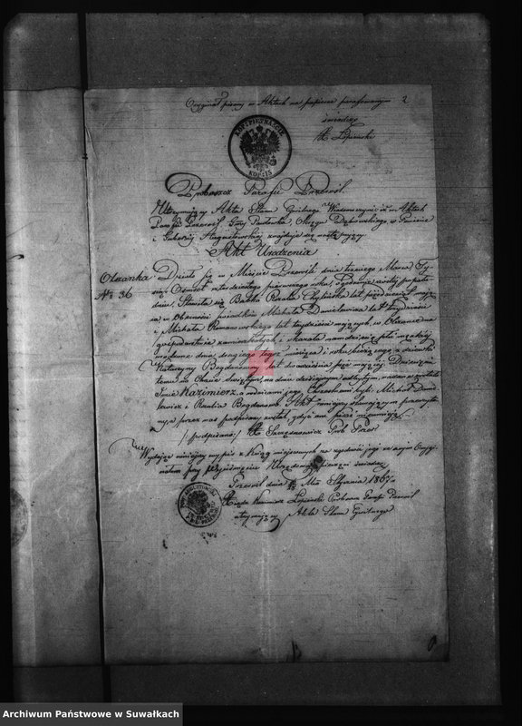 Obraz 6 z jednostki "Anexa do Małżeństw z roku 1867 Parafii Bakałarzewskiej"