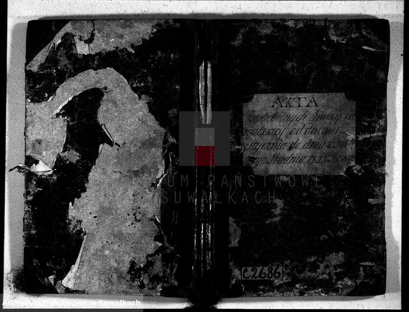 image.from.unit.number "Akta zaślubionych gminy suwalskiey od dina 1 stycznia do dnia ostatniego grudnia 1823 roku"