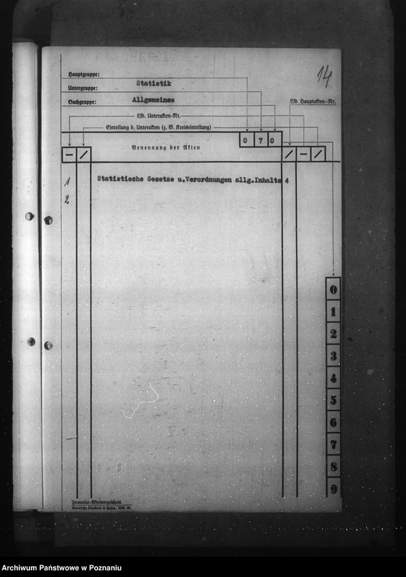 Obraz 18 z jednostki "Wykaz akt dla Referatu Statystyki"