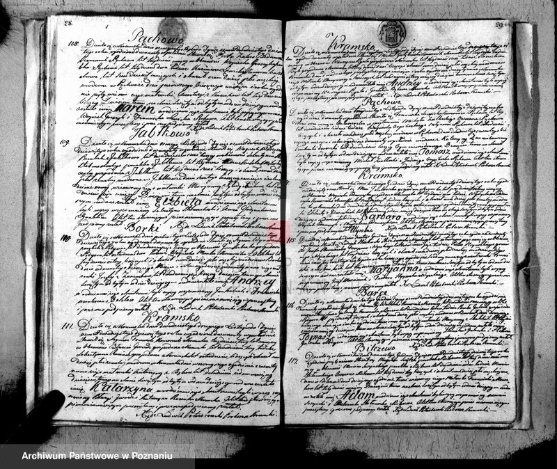 Obraz 16 z jednostki "Akta urodzonych, zaślubionych i zmarłych"