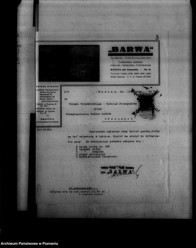 Obraz 7 z jednostki "Farbiarnia parowa St. Kałamajskiego nr woj. 6263"