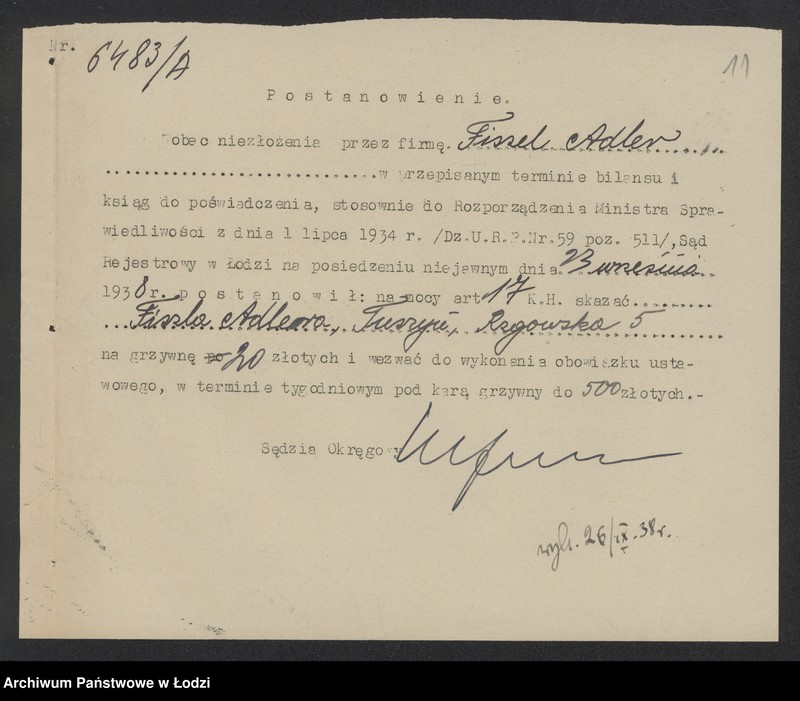 Obraz 13 z jednostki "Adler Fiszel- sprzedaż garderoby"