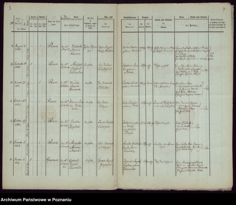 Obraz 4 z jednostki "Duplikat des Taufregisters"