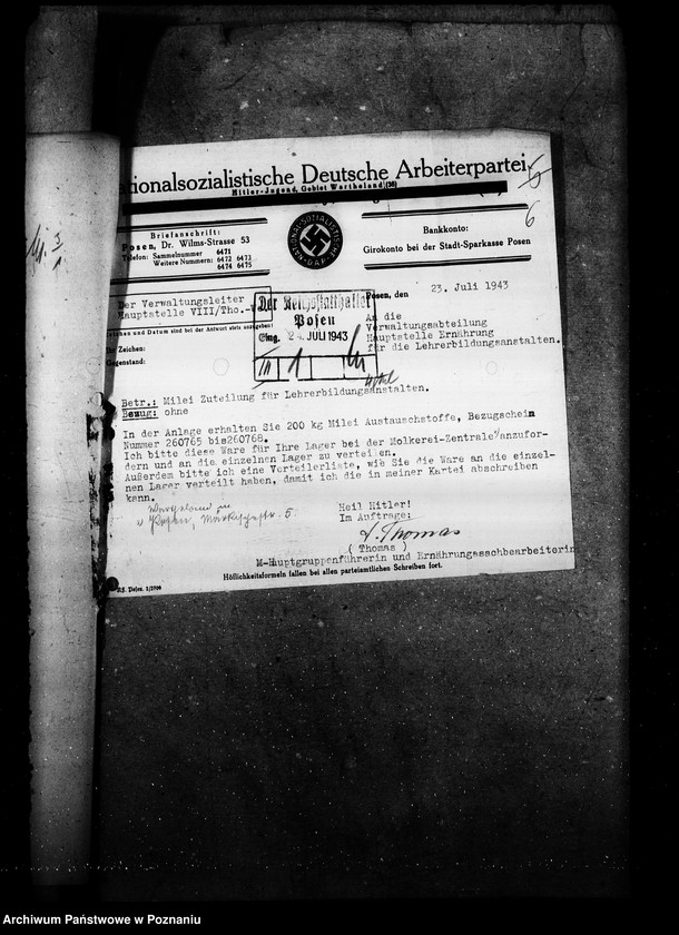 Obraz 10 z jednostki "Nahrungsmittelversorgung der Heimschulen"