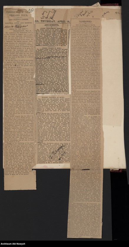 image.from.unit.number "Australia. Tournée 1904 roku (Programy i wycinki prasowe dotyczące tournée i koncertów w Australii, Nowej Zelandii i w Niemczech)"
