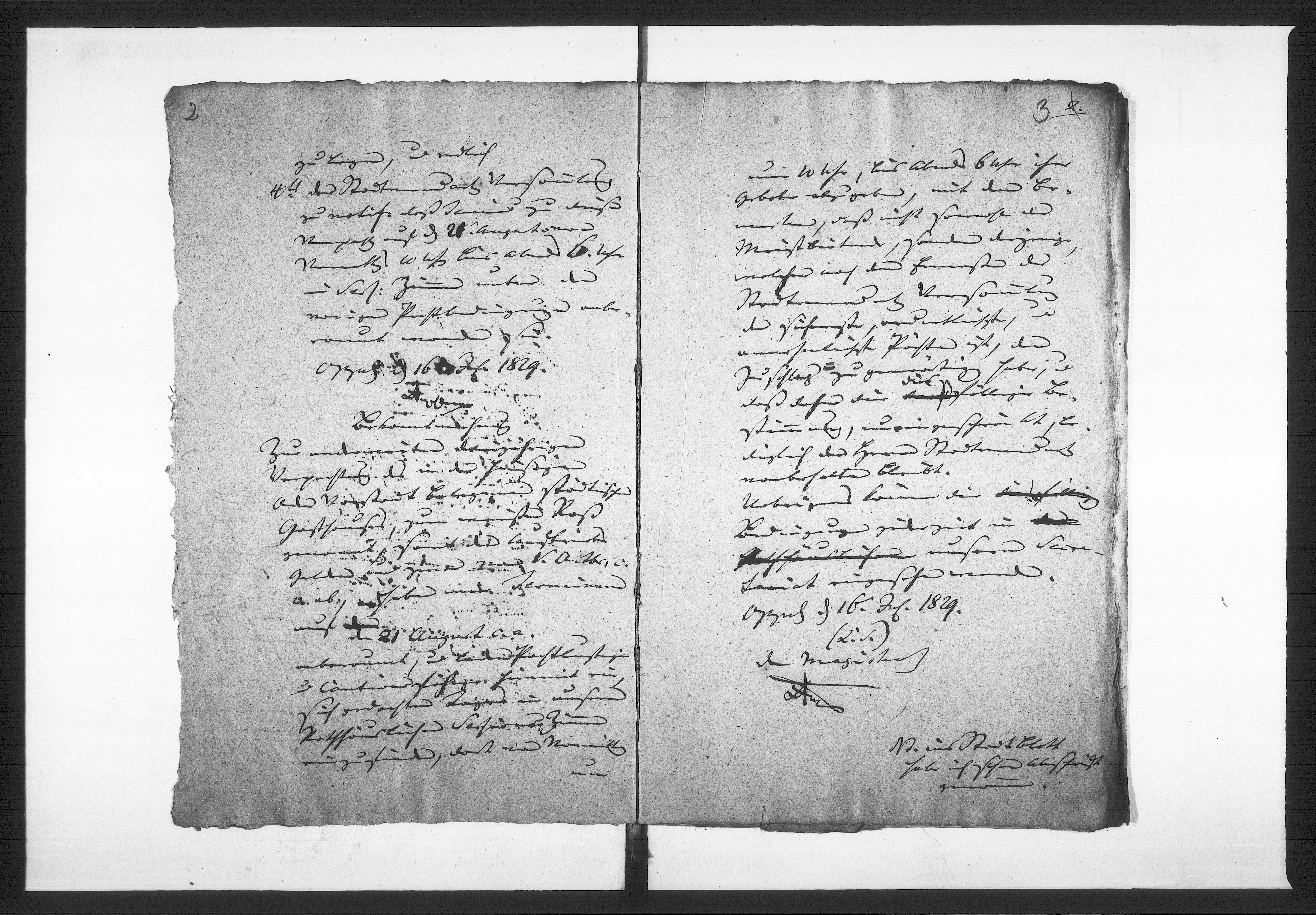 Obraz 6 z jednostki "Acta betreffend die Verpachtung des städtischen Gasthauses zum weissen Ross und der Viehmarkt Auftriebs-Gelder. Vol. II de anno 1829 bis 1852"