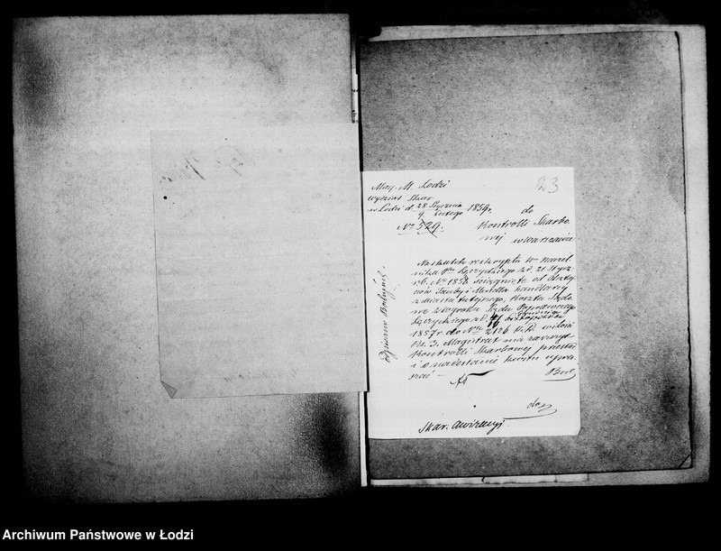 Obraz 20 z jednostki "Akta w przedmiocie awizacji"