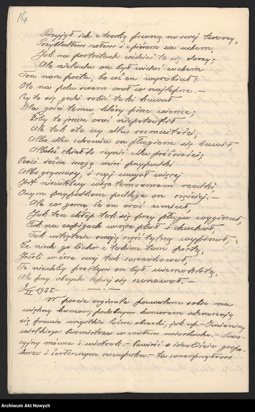 image.from.unit.number "Utwory literackie przesłane I. J. Paderewskiemu, cz. II"