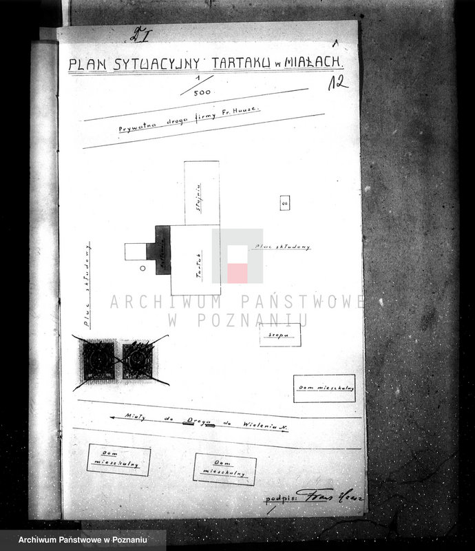 Obraz 16 z jednostki "Tartak parowy w Miałach pow. czarnkowski Franz Haase"