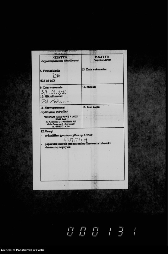 Obraz 3 z jednostki "Otčetnosti lodzinskoj gorodskoj kassy"