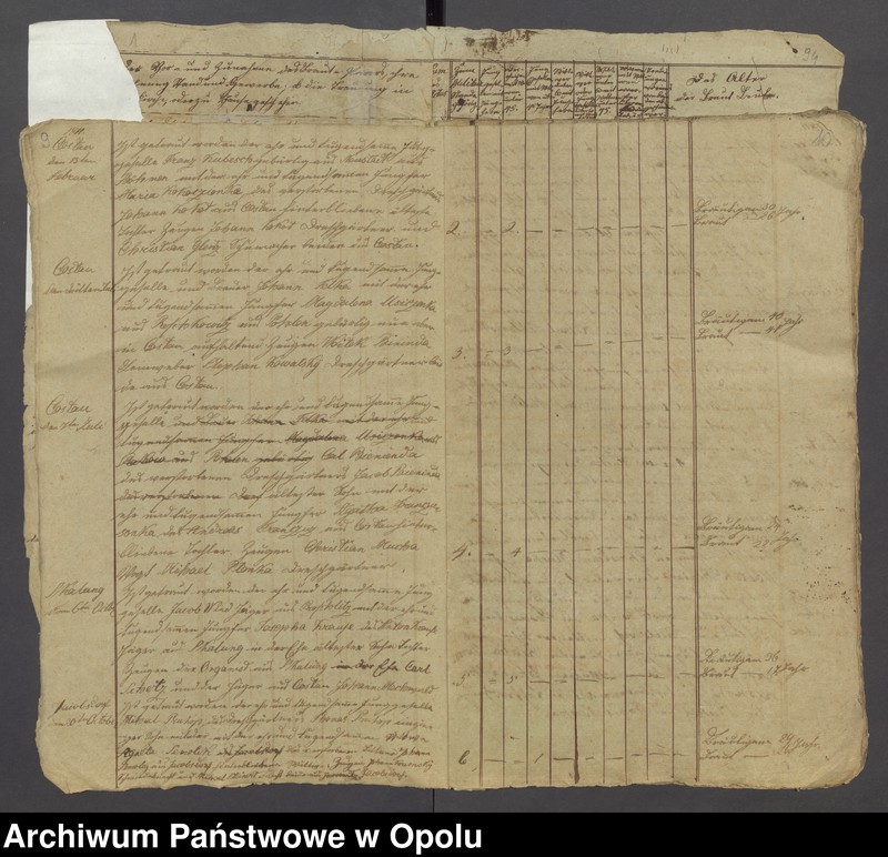 Obraz 8 z jednostki "[Parafia Rzymskokatolicka w Byczynie - księga ślubów z lat 1810-1840, 1842 oraz księga zgonów z lat 1819-1826, 1828-1842]"