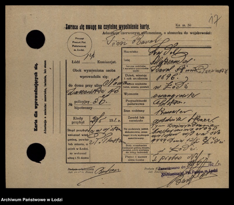 Obraz 19 z jednostki "[Spis ludności Łodzi] Zajdel - Zajderman"