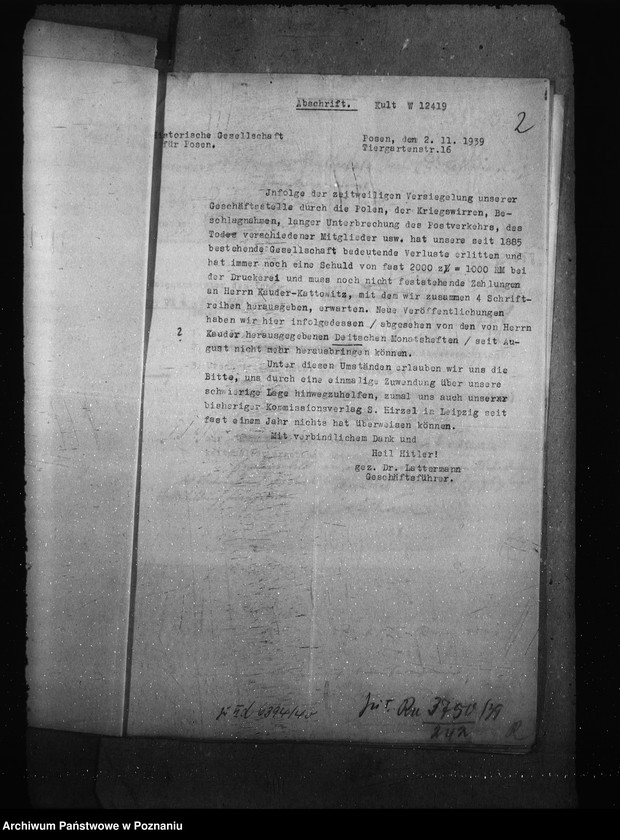 Obraz 6 z jednostki "Historische Gesellschaft Posen. Polnische Stiftungen für wissenschaftliche Zwecke"