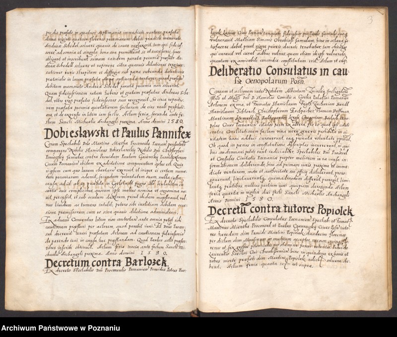 Obraz 7 z jednostki "Acta coram spectabilis consulatu Posnaniensi."