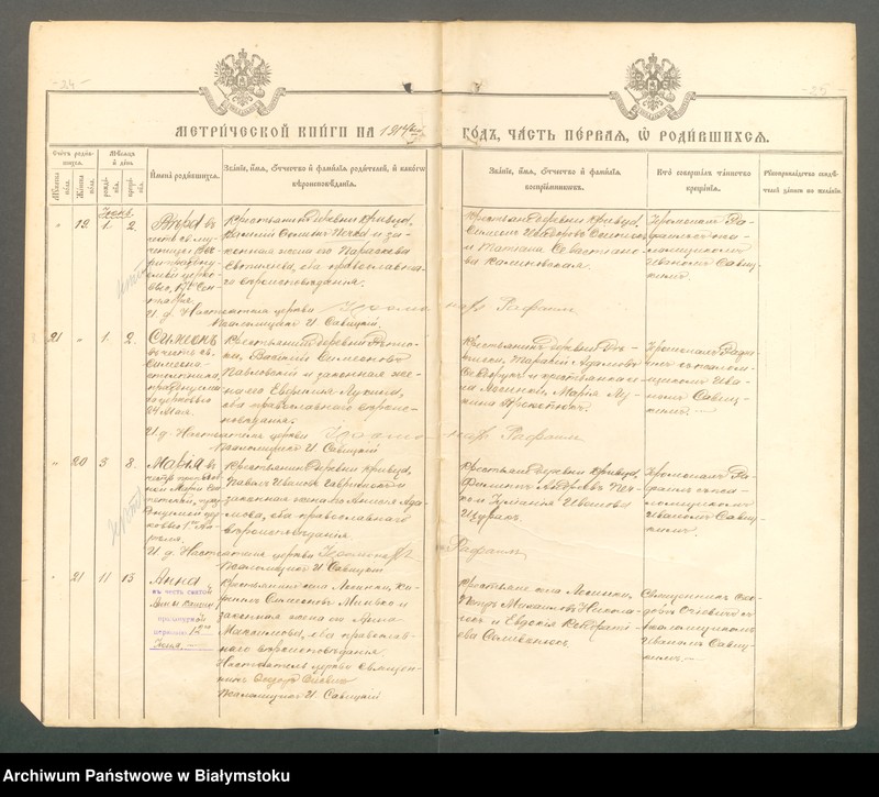 Obraz 15 z jednostki "[Akta urodzeń, małżeństw i zgonów za lata 1914-1915 i 1919]"