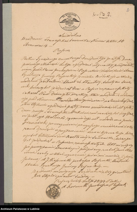 image.from.unit "Alegaty do ksiąg urodzeń, małżeństw i zgonów z lat 1843 – 1848"