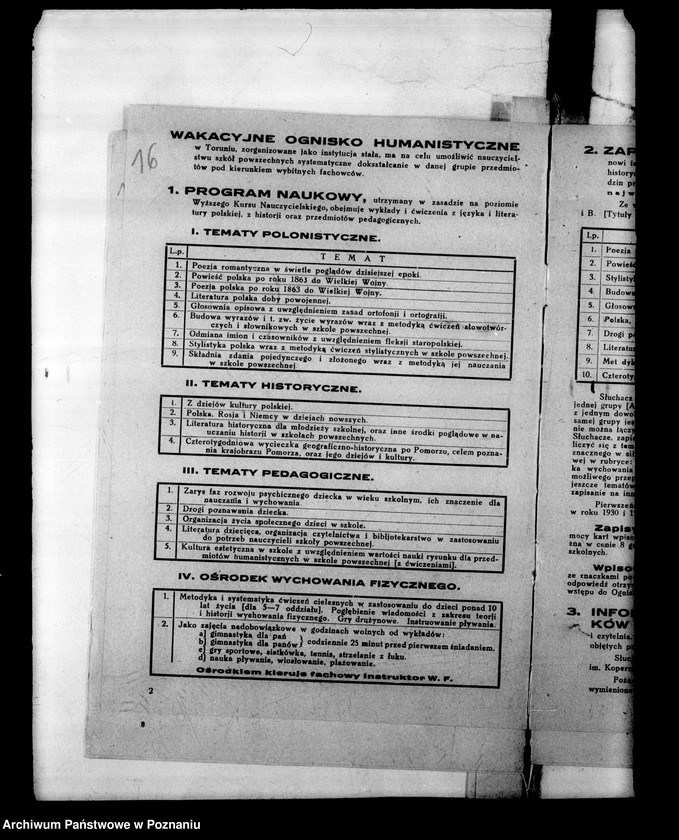 Obraz 19 z jednostki "Kursy nauczycieli wakacyjne- Programy, dzienniki zajęć, sprawozdania"