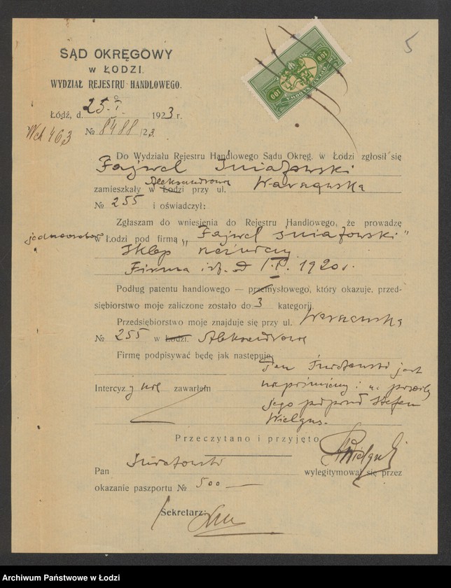 Obraz 7 z jednostki "Fajwel Śniatowski- sklep rzeźniczy"