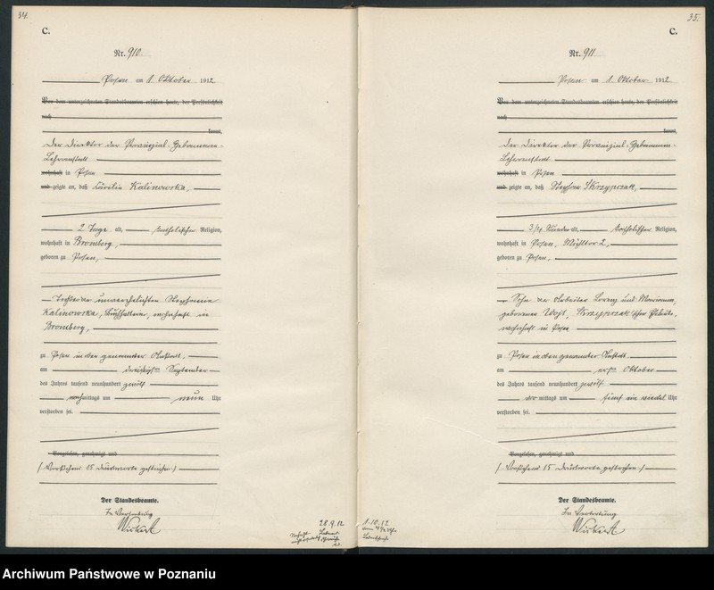 Obraz 20 z jednostki "Księga miejscowa zgonów tom III [Rejestr główny zgonów]"