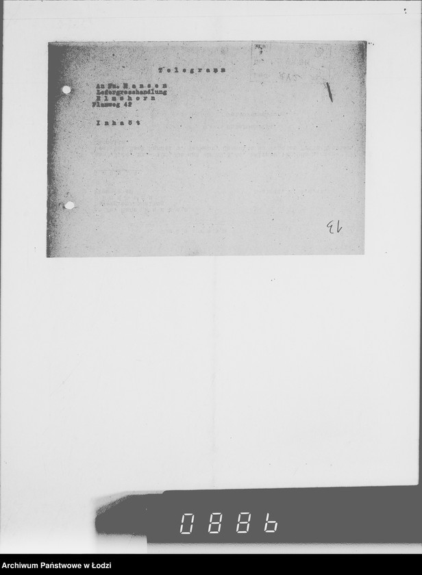 Obraz 17 z jednostki "Sammelschriftwechsel der Firmen H-K [Korespondencja z różnymi firmami zleceniodawcami G.V.]"