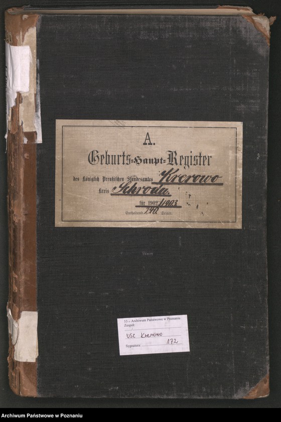 Obraz 3 z jednostki "Geburts-Haupt-Register"