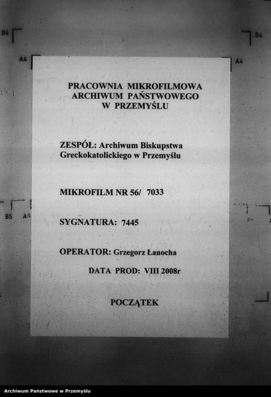 Obraz 1 z jednostki "[Kopie ksiąg metrykalnych parafii Wierzbiany (dekanat Niemirów)]"