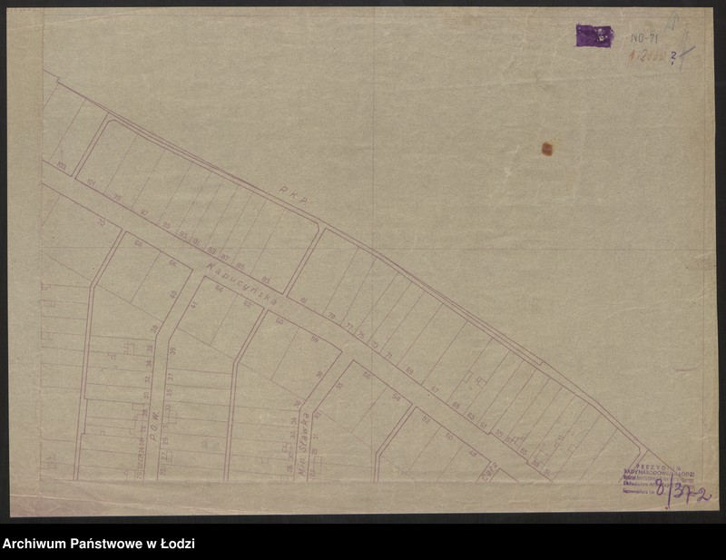 Obraz 2 z jednostki "Plan m. Łodzi 1:2000. Sekcja NO71"
